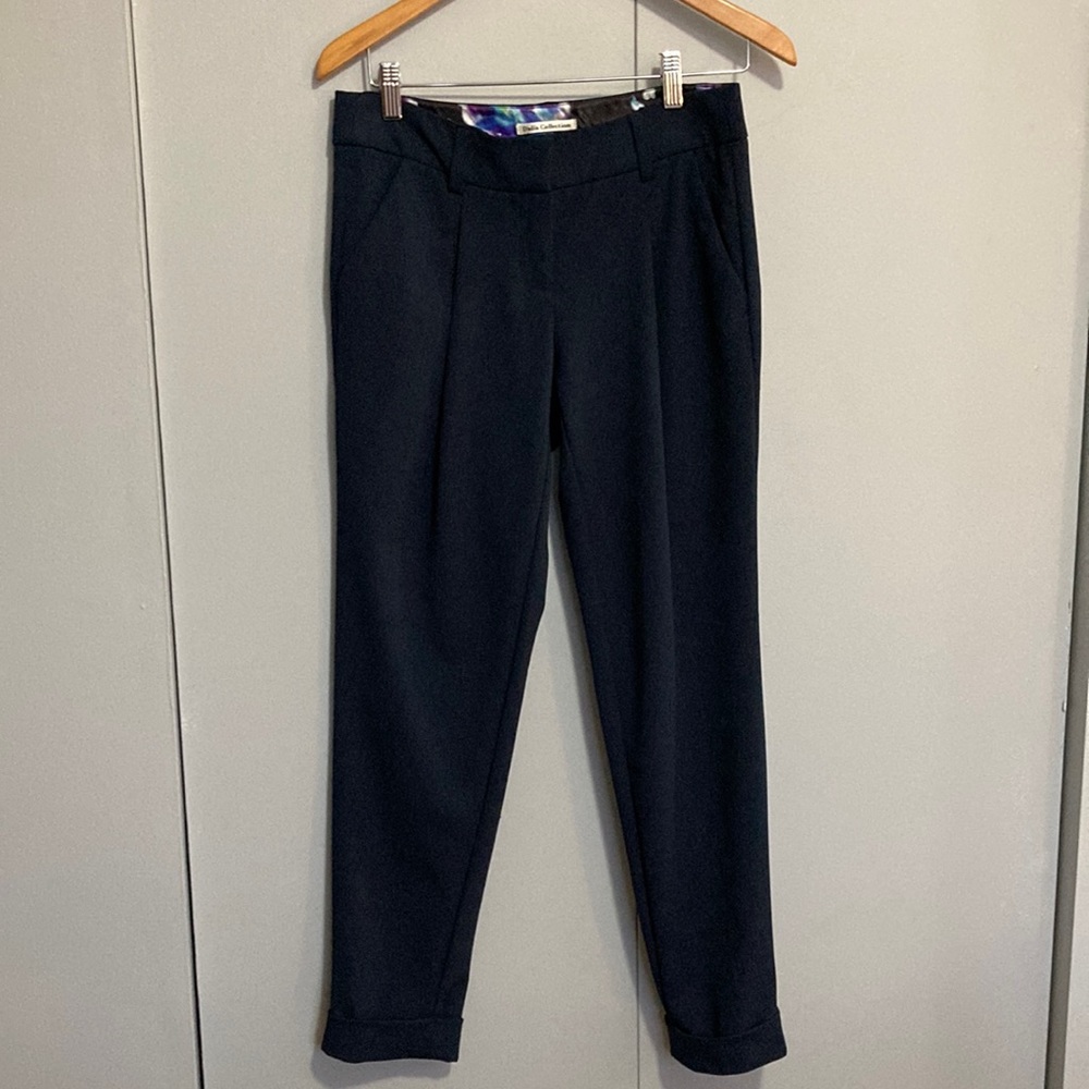 Dalia Collection Navy Blue Dress Pant